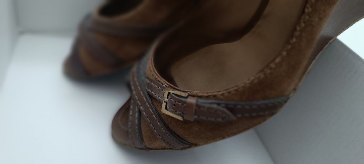 Καφέ παπούτσια Massimo Dutti