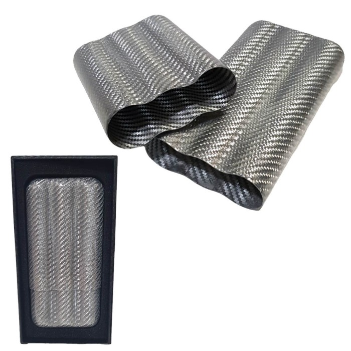 SILVER Πουροθήκη Carbon για 3 πούρα