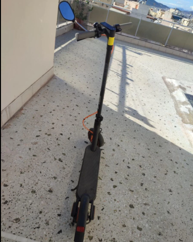 Xiaomi Scooter 4 Go - Σαν Καινούργιο, 13kg, με Καθρέφτη & Φώτα LED