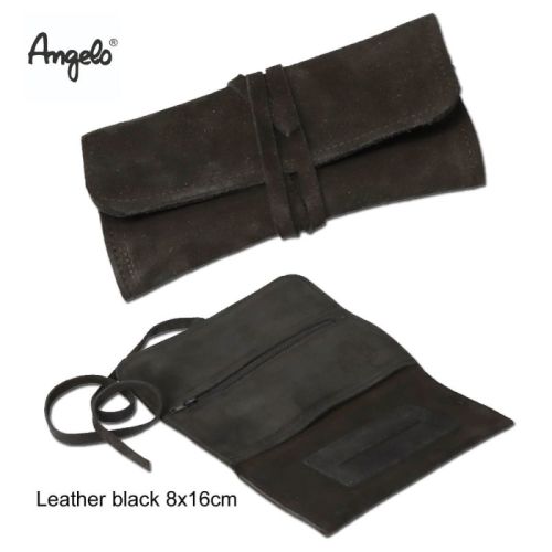Angelo Καστόρινη Καπνοθήκη Μαύρη με Κορδόνι