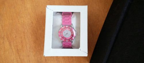 Helena Vera Crystal Seiko Japan Κόκκινη Σιλικόνη Γυναικείο Ρολόι - Καινούργιο