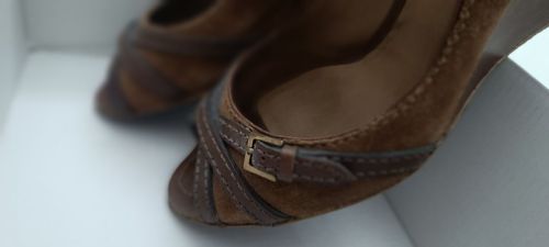 Καφέ παπούτσια Massimo Dutti