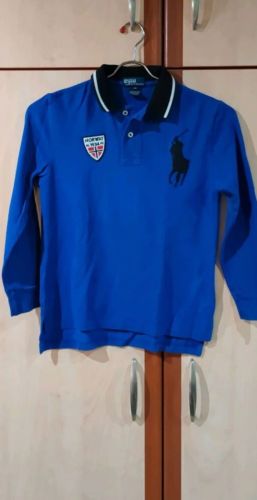 Polo Ralph Lauren μακρυμάνικη μπλούζα polo, μπλε, μέγεθος 8