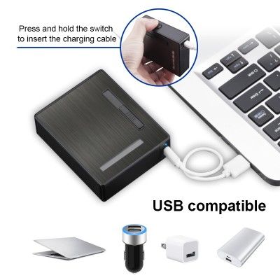 single black cigarette case-lighter
