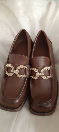 Καφέ Δερμάτινα Loafers / Μοκασίνια