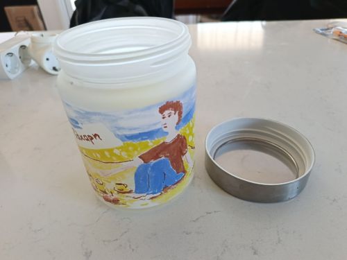 Μεγάλο γυάλινο κουτί ζάχαρης