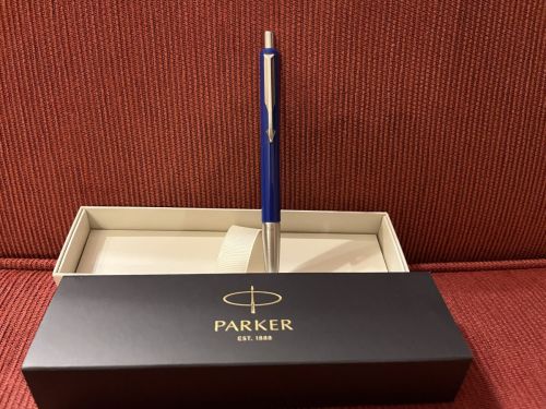 Ολοκαίνουργιο Parker Vector Standard blue στυλό σε original gift box