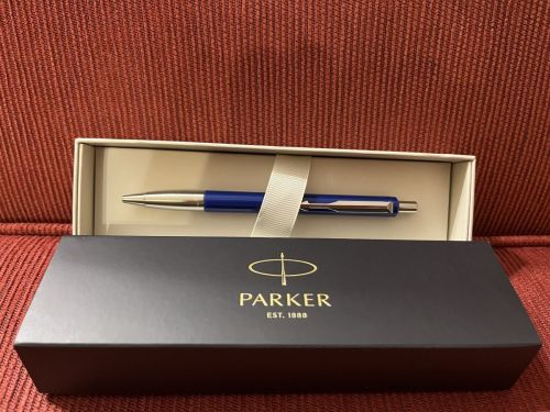 Ολοκαίνουργιο Parker Vector Standard blue στυλό σε original gift box